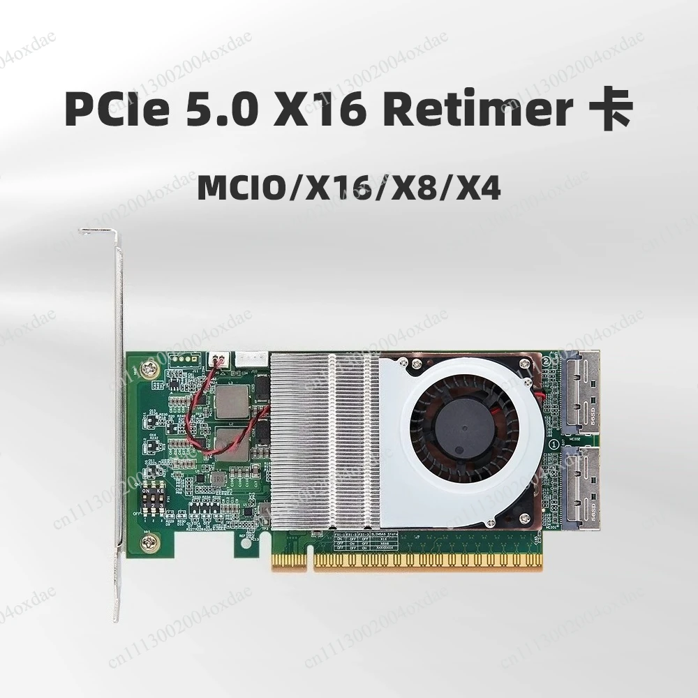 PCIe 5.0 Retimer card MCIOX16/X8/graphics card/SSD, low-latency, ideal for AI computing and high-speed storage