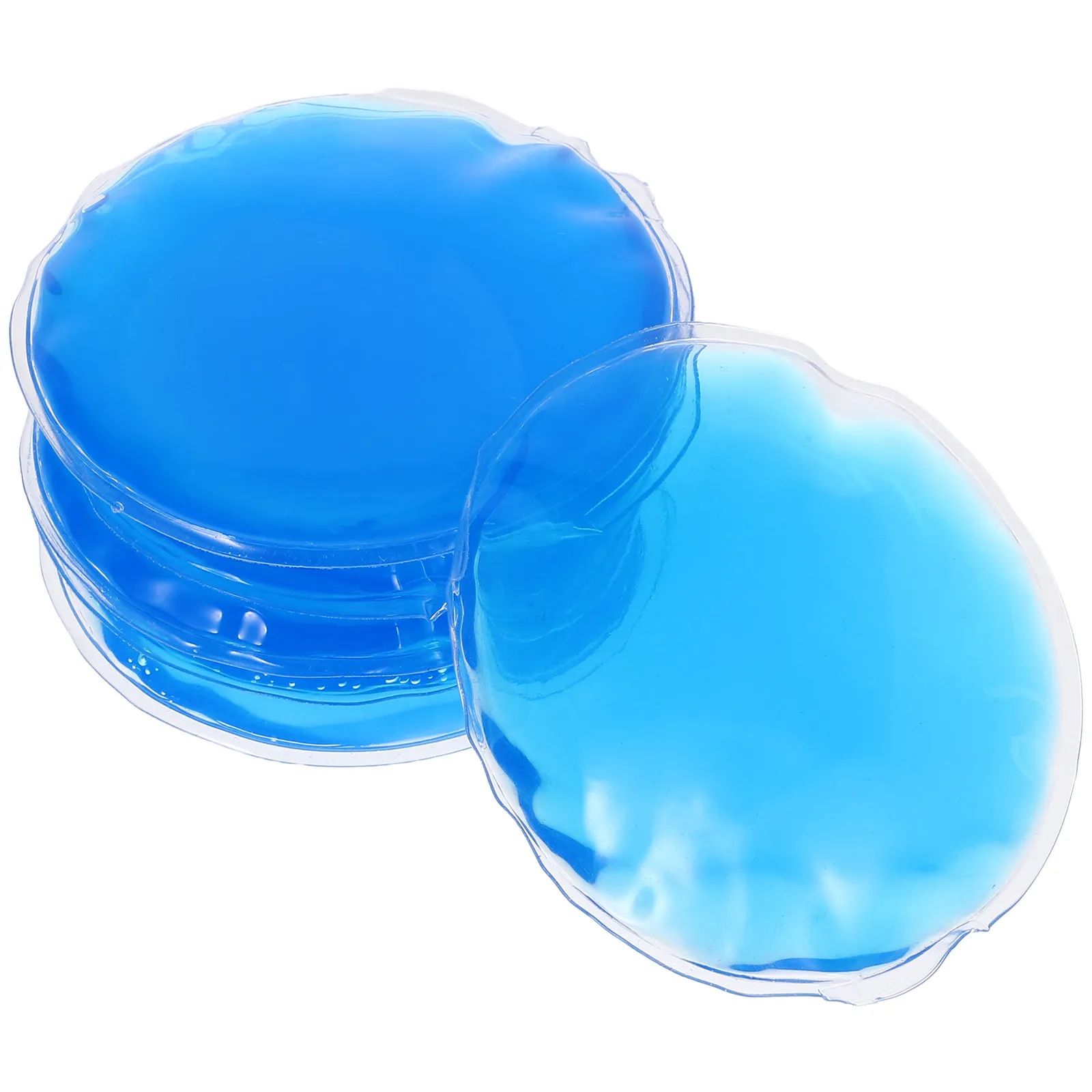 6Pcs Cooling Eye Patches Gel Ice Pack Reusable Blue Non-Toxic Under Eye Mask Travel Home Use Cold Hot Therapy Relaxation