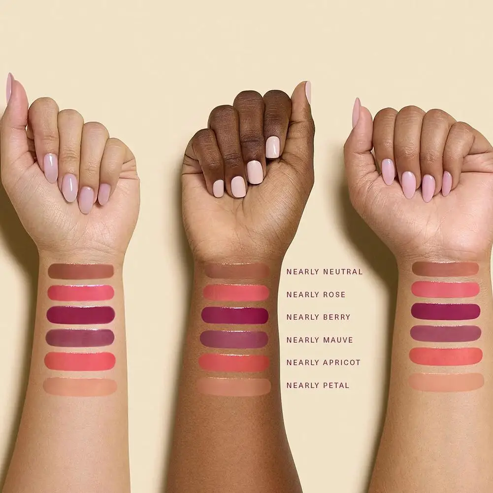 Rouge à lèvres multicolores à l'éclat brillant - Texture crémeuse pigmentée, application facile, respectueux de la peau, convient à divers tons de peau, couleur de lèvres