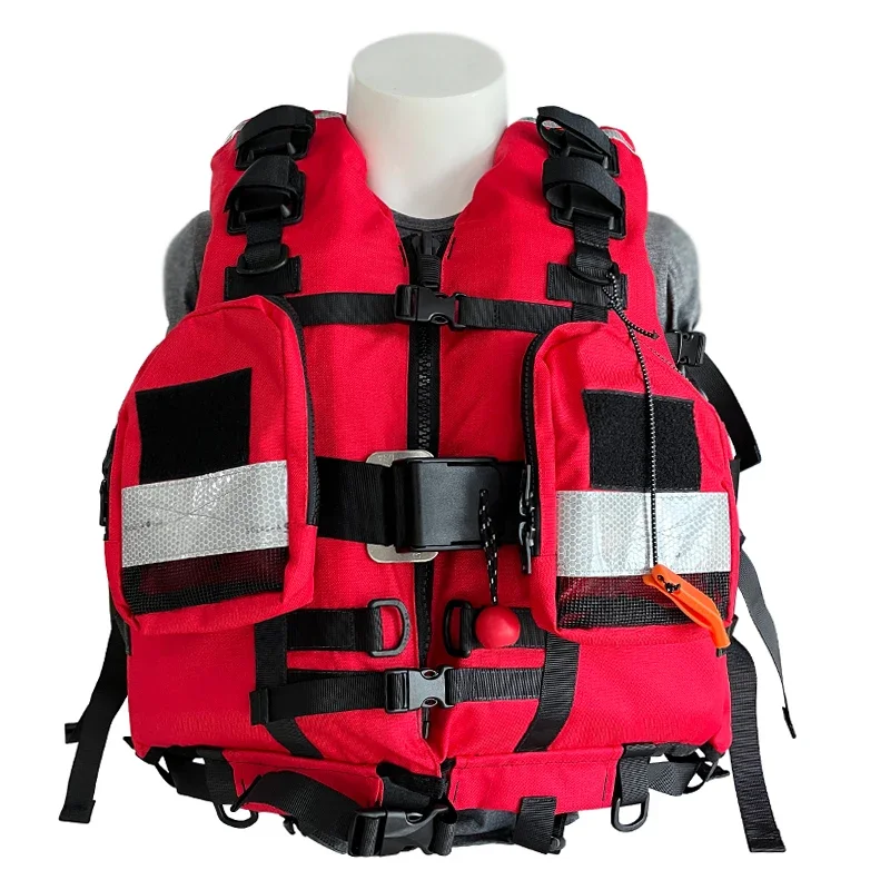 Large Buoyancy Professional Rapids Life Jacket for Flood Prevention and Maritime Disaster Rescue Anti-drowning Vest