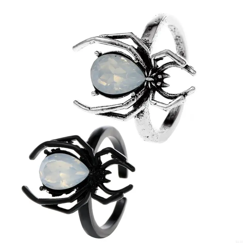 91AF Shaped Opening Finger Rings Adjustable Finger Rings Open Rings Alloy Material Jewelry Gift for Women Girlfriends