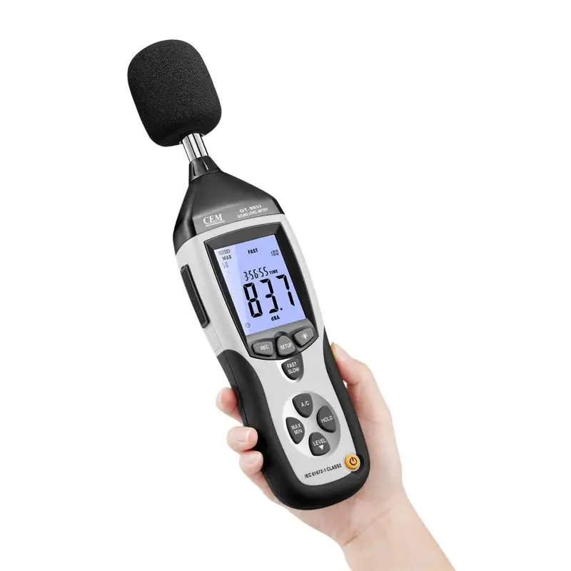 DT-8851 DT-8852 Professional High Accuracy Analog Decibel USB AC/DC Output 130db Digital Sound Level Meter Datalogger Noise