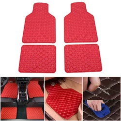 4pcs Car Floor Mats For AUDI A4L A6L A5 A3 A2 A1 A7 A8 Q2 Q3 Q5 Q7 R8 Auto Foot Pads Floor Liners Car Styling Accessories Covers