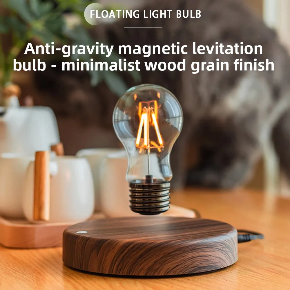 

Bedroom Bedside Decoration Atmosphere Magnetic Levitation Light Bulb, Creative Girl Ins Night Light Bulb