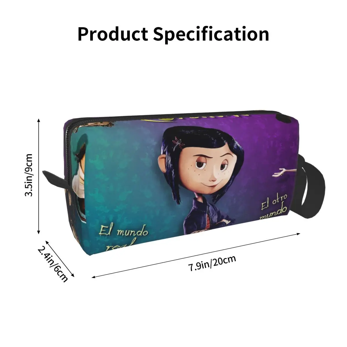 Coralines Halloween Cartoon Anime Pencil Cases Large Storage Pen Bags Pen Box Pencil Pouch For Boys Girls Stationery Makeup Bag