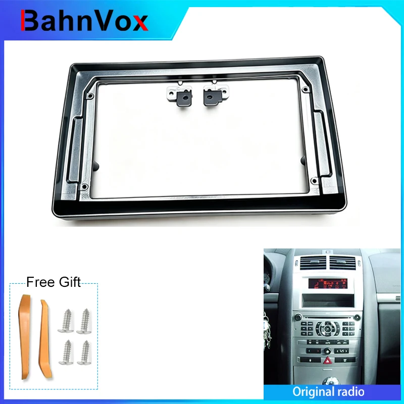 9 inch Android Car Radio frame for Peugeot 407 2004 - 2011 2din Stereo GPS Fascia bezel Panel Adapter wire