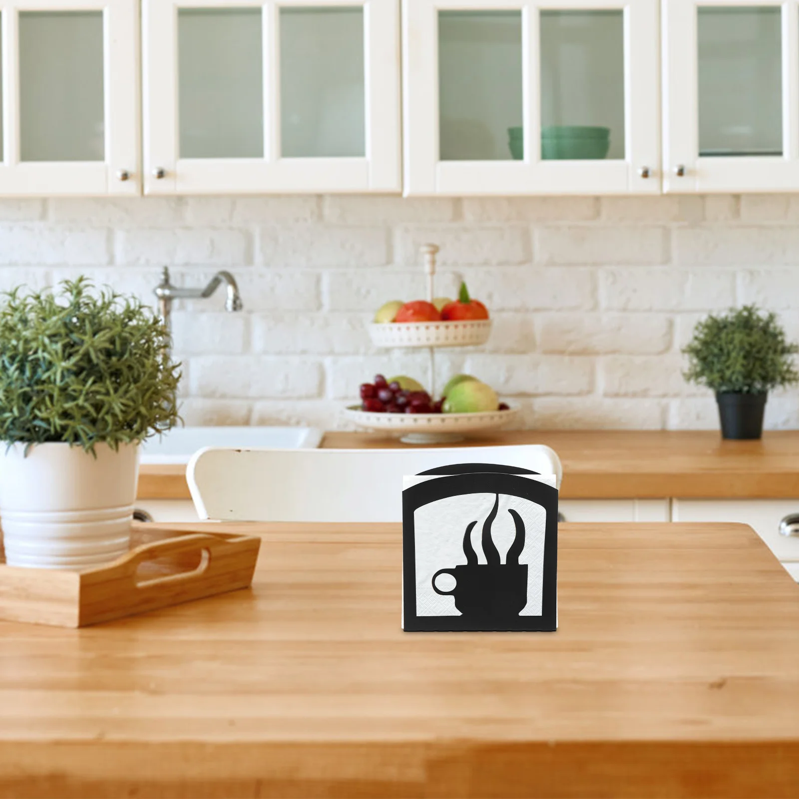 

Cup Napkin Holder Creative Metal Tissue Stand Dining Table Decorative Napkin Organizer Tissue Stand