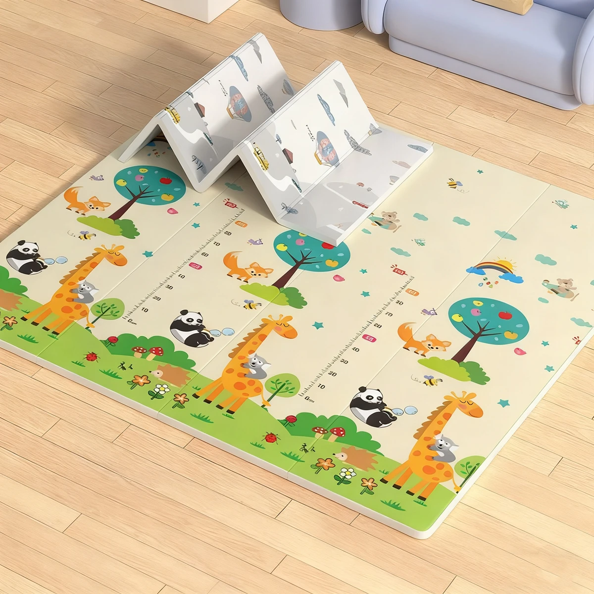 Children's Carpet in The Nursery Climbing Pad Foldable Baby Play Mat Non-Toxic Educational Kids Rug Activitys Games Toys 180*100