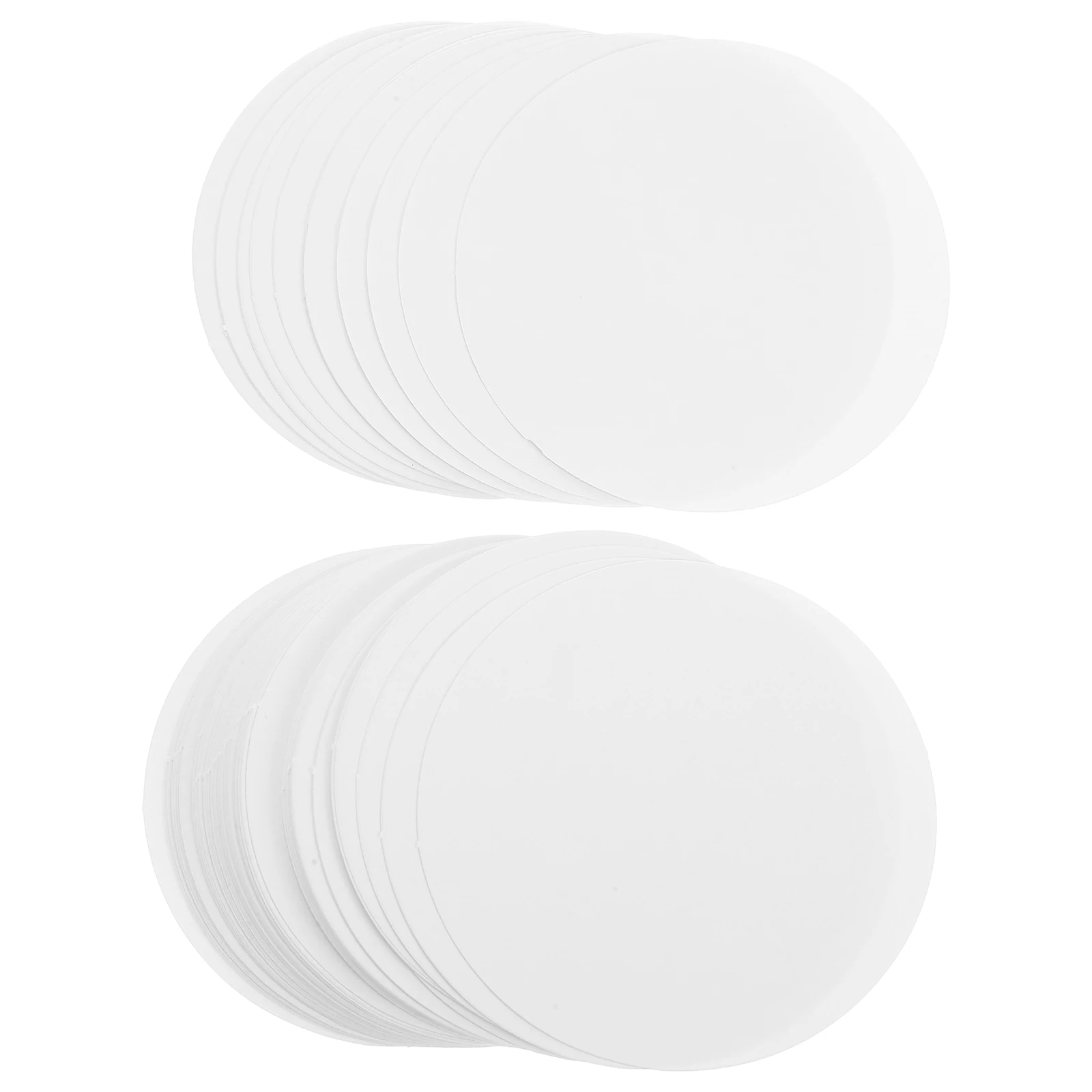 100 個の空白のバッジ用紙 DIY ラウンドクラフト用紙 カスタムピン用 記念品 描画 落書き 手作りプロジェクト 多用途