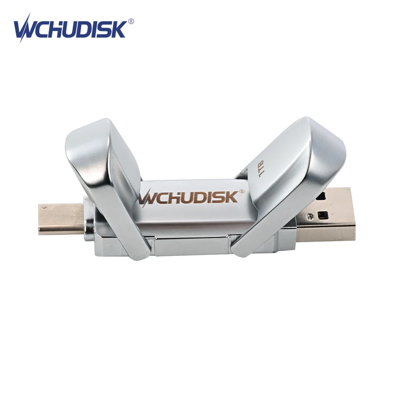 WCHUDISK TYPE-C 및 USB 3.2 플래시 드라이브, 휴대폰 노트북 데스크탑 PC용 2 세대 플래시 펜 드라이브, 128GB, 256GB, 512GB, 1TB