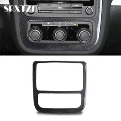 Car Styling Center Console Air Conditioning CD Control Panel Decoration Sticker Trim For Volkswagen Scirocco MK3 2009-2016