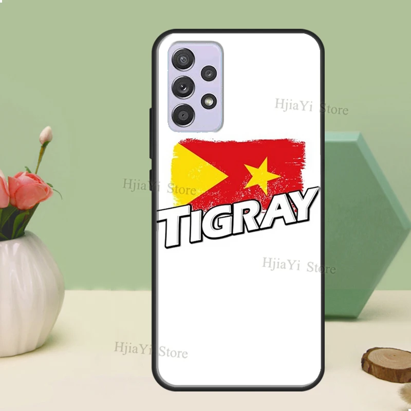 Tigray Flag Case For Samsung A54 A34 A24 A14 A51 A71 A12 A22 A32 A52 A72 A73 A33 A53 A13 Back Cover