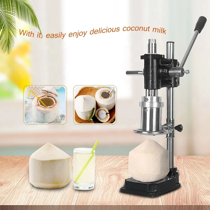 Coconut Opening Machine Coco Water Punch Tap Drill Coconuts King Hole Punching Maker