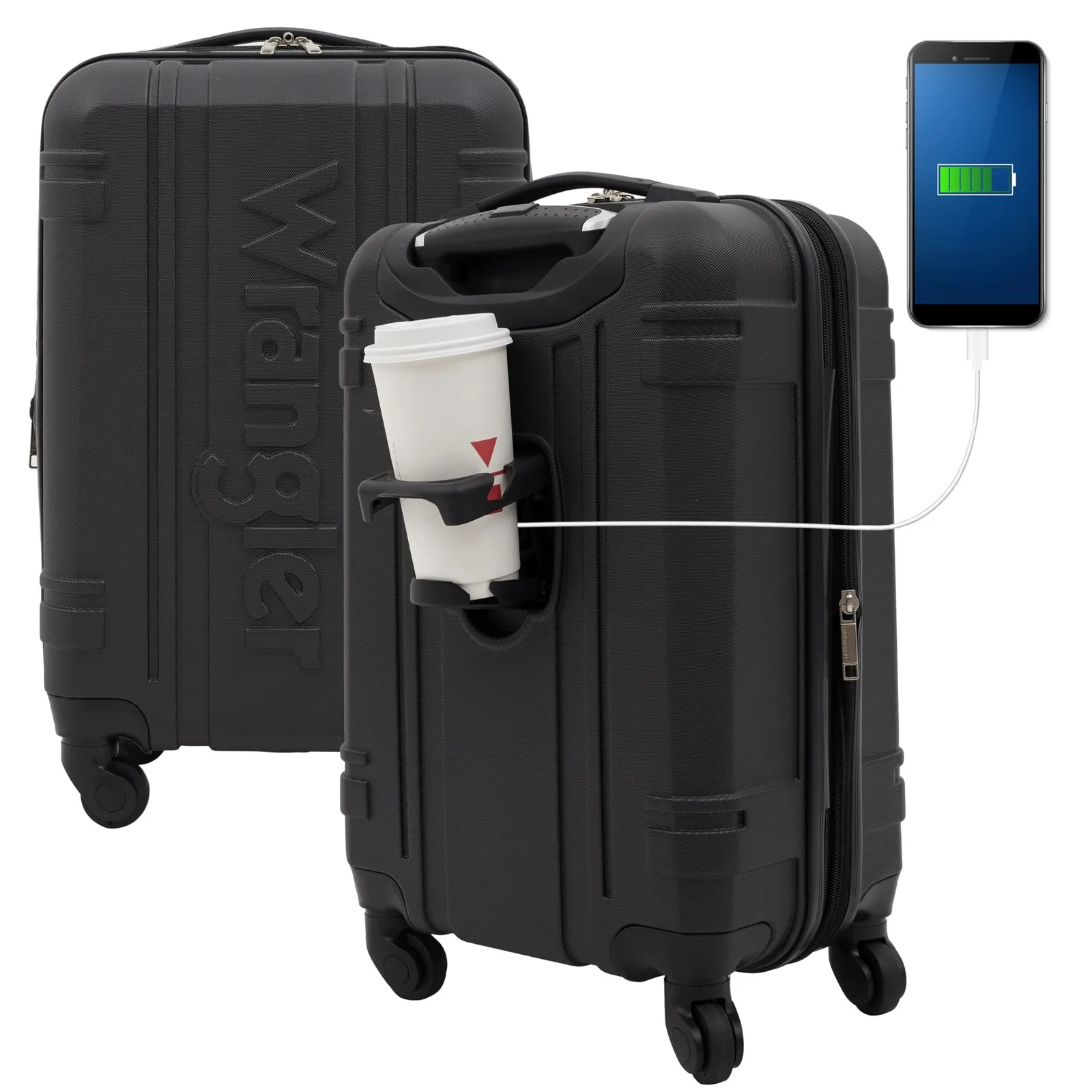 

20" Astral Hardside Carry-On Luggage, Black