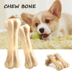 Chew Bone Dog Toy Food Treats Oral Care Brown Buffalo Leather Teeth Cleaning Puppy Chew Training Molar Stick Pet Supplies