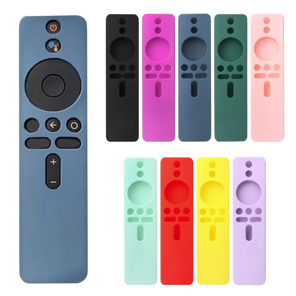 Moda silikonowy pilot ochronny Case dla Xiaomi Mi Box S/4X miękki zwykły odporny na wstrząsy zdalny telewizor Stick Cover Home Accessor