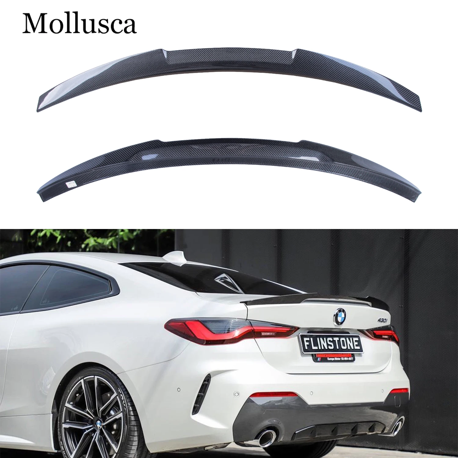 

For BMW 4 Series G22 Coupe/M4 G82 M4 Style Carbon fiber Rear Spoiler Trunk wing 2020-2025