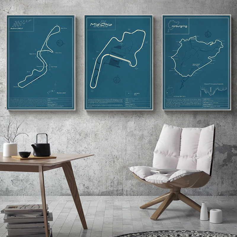 Racing Track Poster…