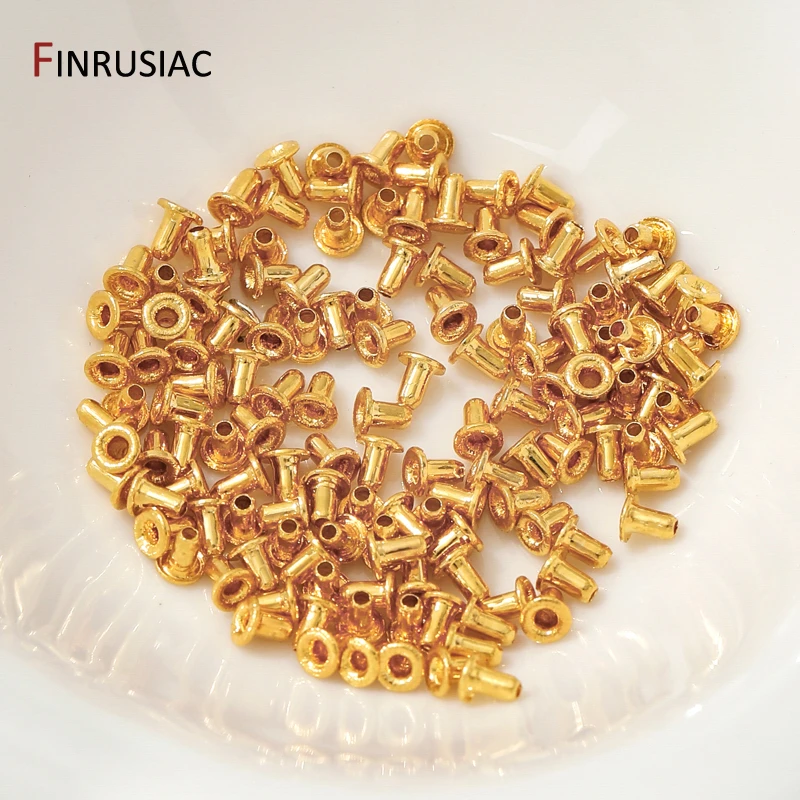 30PCS 14/18K Gold Überzogene Messing Perlen Stecker Perle Loch Stecker Kappen Für DIY Handgemachte Armband schmuck Machen Zubehör – Detail 22