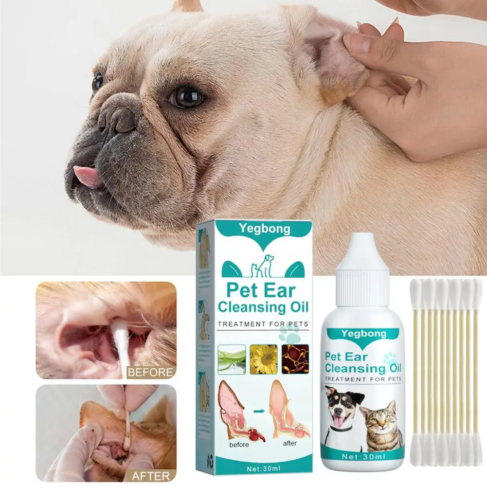 Excellent Ear Cleaning Solution Reliable Safe Ingredients Portable Pet Ear Cleaner Pet Accessories