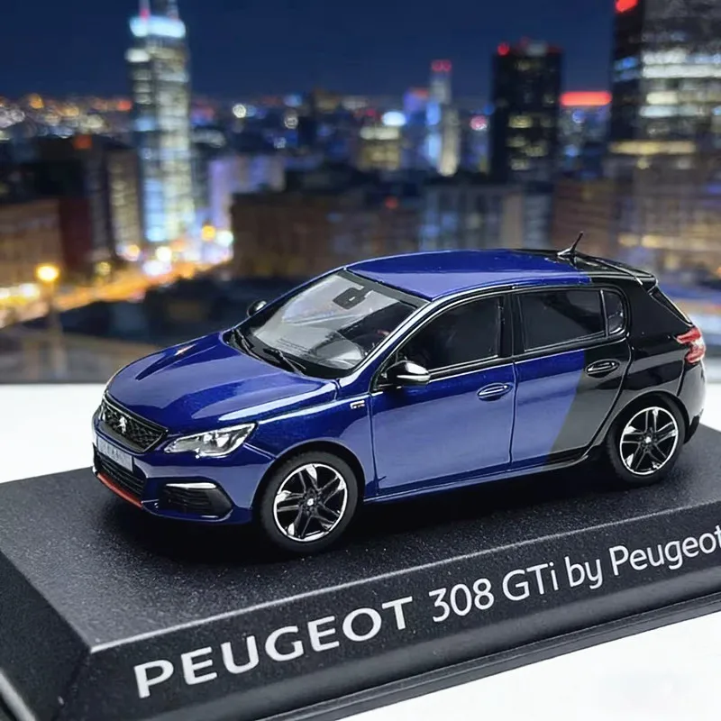 

Новая коллекционная модель спортивного автомобиля Peugeot 308 GTI в масштабе 1:43, литая под давлением, из металлического сплава, имитация, миниатюрная масштабная модель, игрушка для детей, подарок на день рождения