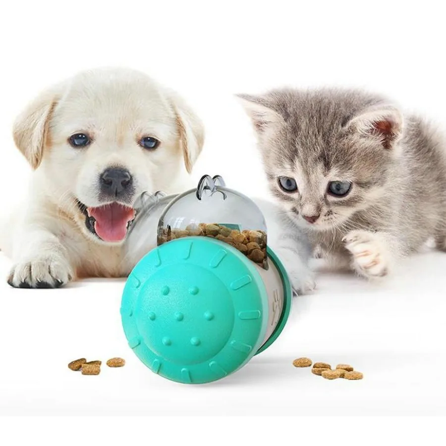 

Portable Pet Chew Toy Tumbler Puzzle Slow Food Leakage Ball Cat Dog Food Dispenser Slow Feeder Pet Food Snack Leakage Toy
