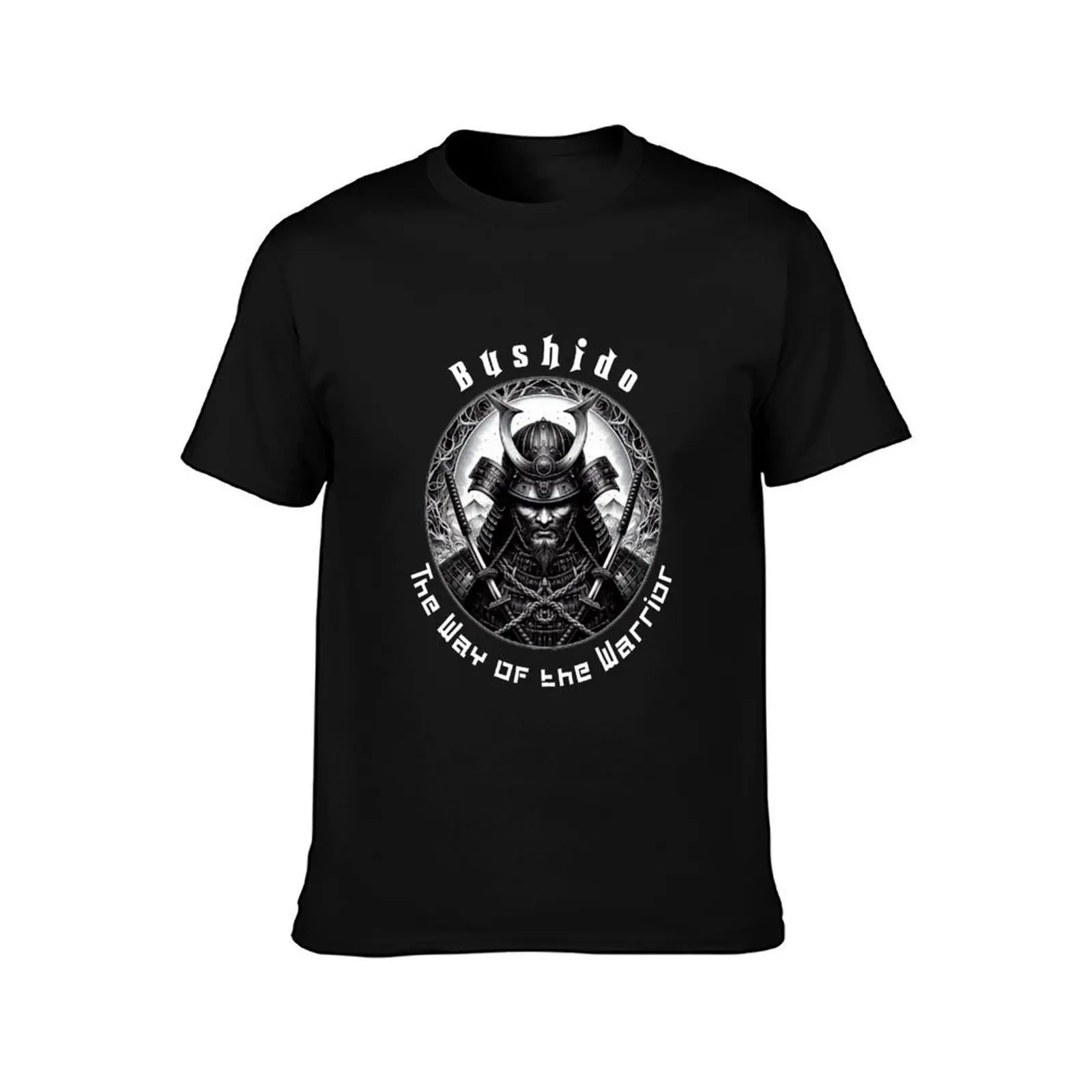 Bushido: The Way of the Warrior (white letters) T-Shirt, Summer Casual Cotton Tee, Oversized Streetwear Tops, Unisex Men Women