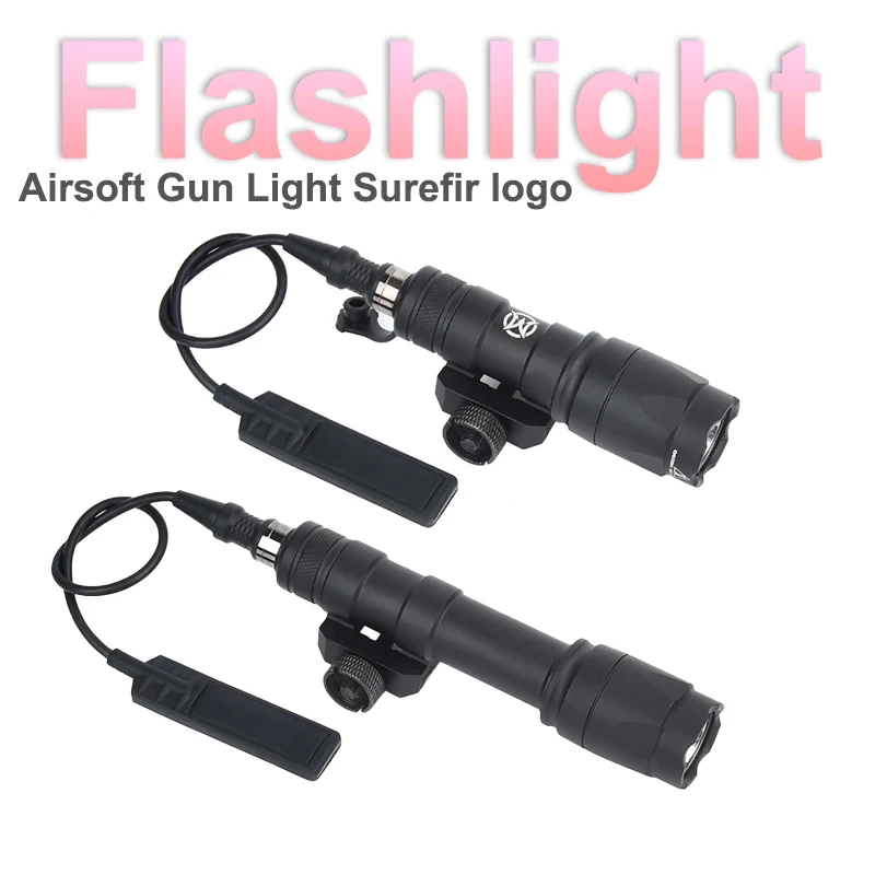 

Airsoft M300 M600 Flashlight WADSN Surefir Scout Light M300A M600C Weapon Gun Torch LED White Hunting Spotlight Accessory Metal
