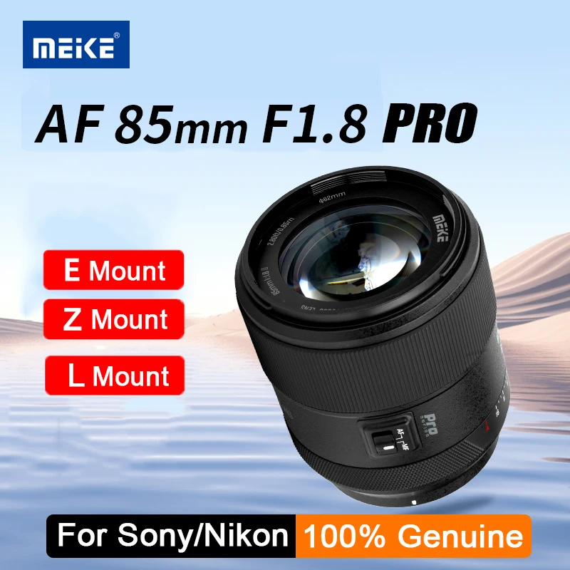 MEKE Meike 85mm f1.8 Pro Full Frame Auto Focus STM Lens for Z/E/L Mount Cameras -Low Dispersion&High Resolution