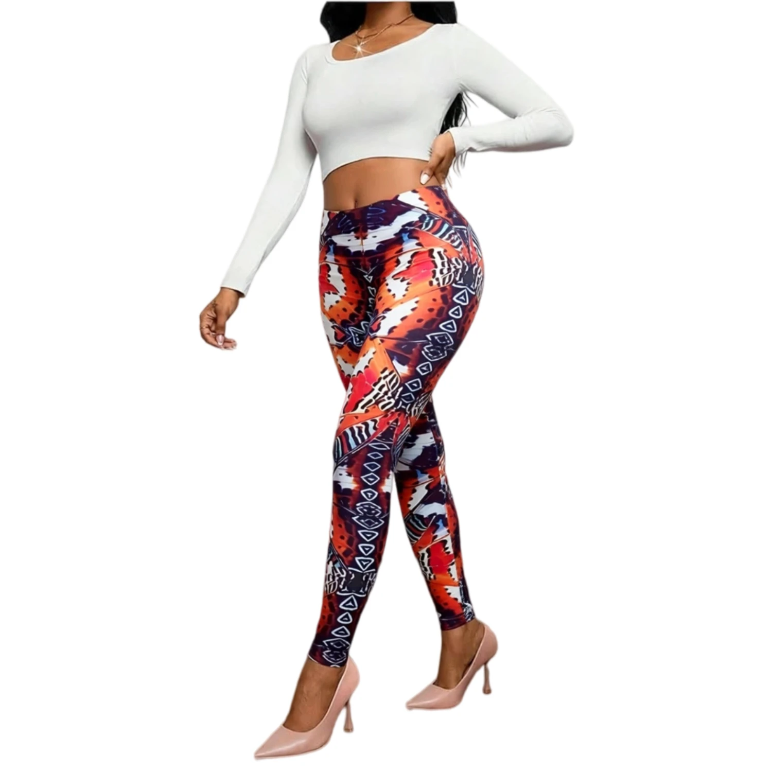 Leggings 3D Design Workout Leggings for Women High Waisted Leggings Buttery Soft Gym Athletic Workout Yoga Pants