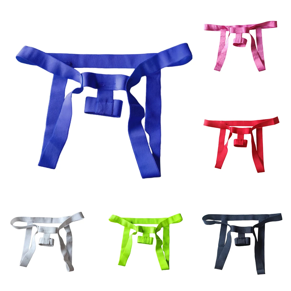 

Elastic Strap Men Bandage G-String Thong Underwear Open Crotch O Ring Cockring Solid Color Erotic Panties