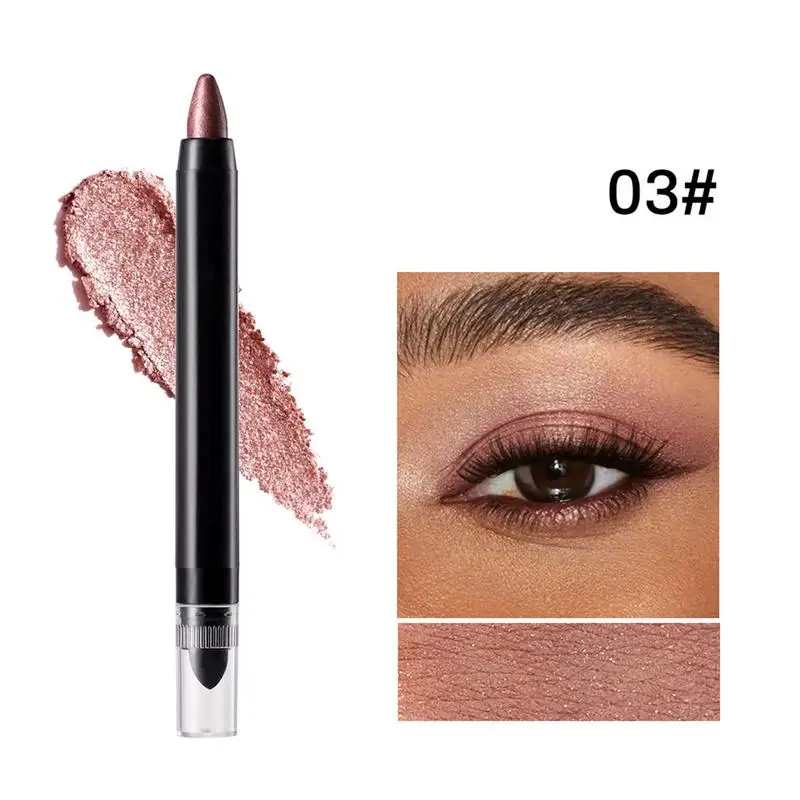 6 stks Shimmer Oogschaduw Stick Metallics Parelmoer Oogschaduw Stick Diamond Shimmer Langdurige Glanzende Markeerstift Make-up