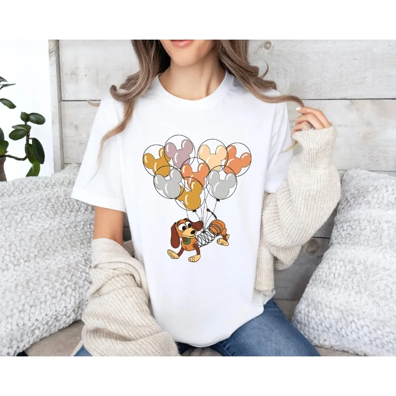 

25 Slinky Dog with Mickey Balloons Shirt, Toy Story T-Shirt, Disney Dog Lover Gift, Disneyland Family Vacation Magic Kingdom Tee