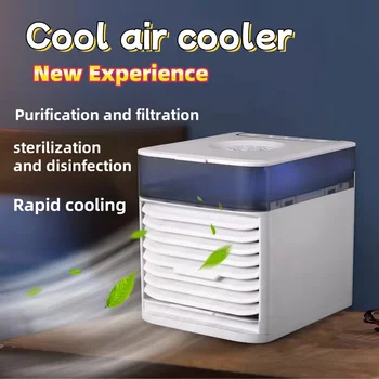 업그레이드된 스프레이 미니 에어 쿨러, 가정용 냉장 데스크탑 소형 에어컨 선풍기, 휴대용 선풍기, 신제품