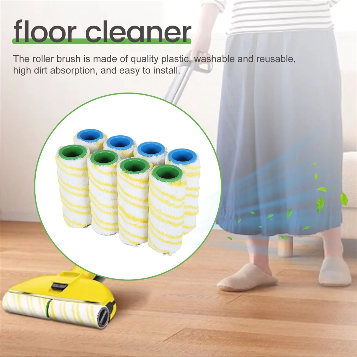 جديد A26P 8 قطعة فرشاة دوارة استبدال الملحقات ل Karcher FC5 FC7 FC3 FC3D منظف الأرضيات الكهربائية