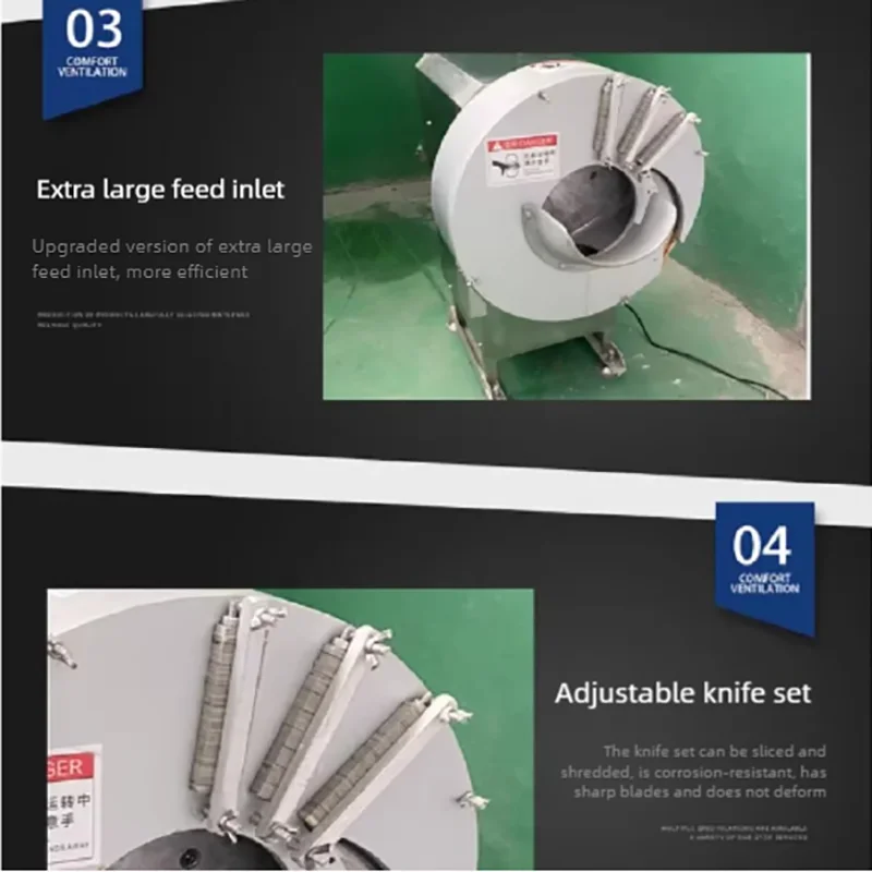 Ginger Shredding Machine Bamboo Shoot Shredding Machine Stainless Steel Roots Vegetable Shredding And Slicing Machine
