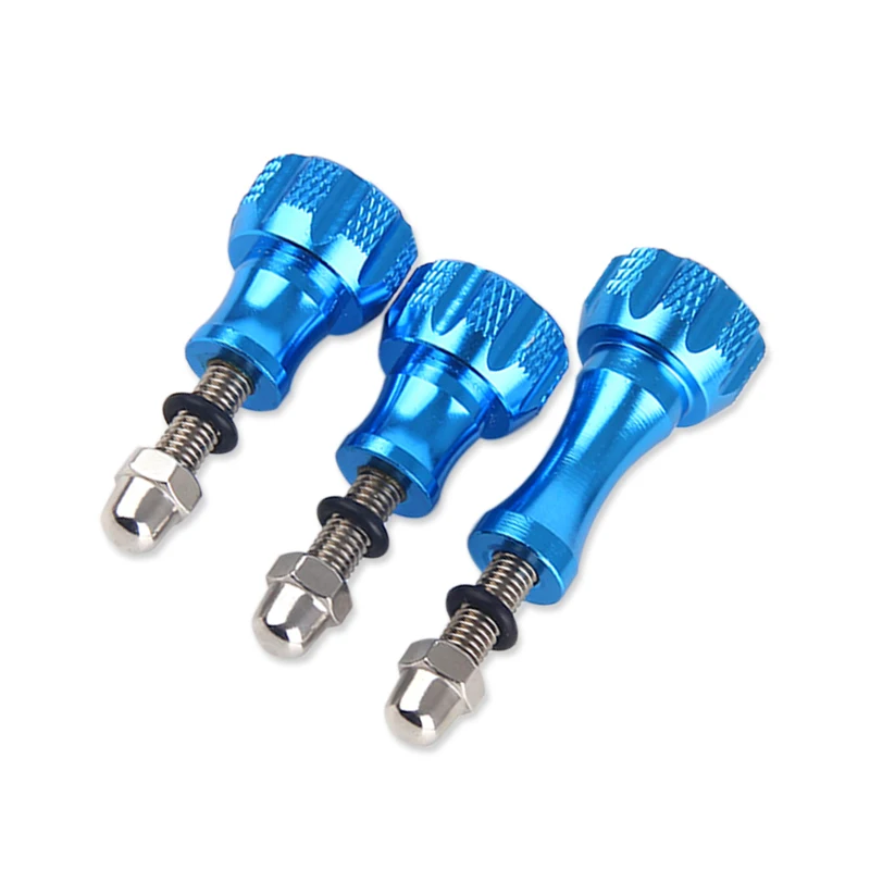3 Stücke Aluminium Daumenknopf Bolzen Schraube für GoPro Hero 7 6 5 4 Xiaomi Yi 4K Sjcam SJ4000 H9 Fall Stativhalterung Cam Zubehör NEUESTE