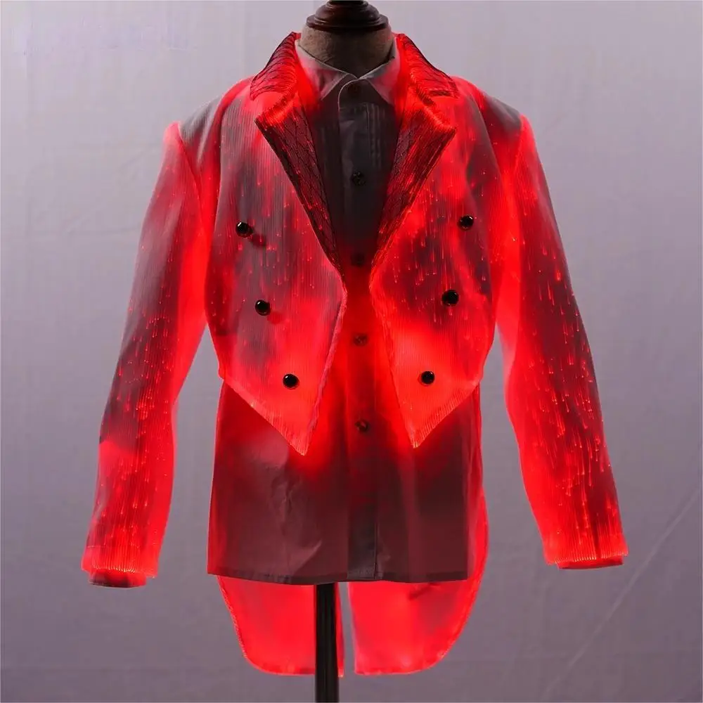 

Luminous Kids Blazer Cosplay Jacket with Tail Fiber Optic Suit for Children Christmas Celebration Party Costume 2025