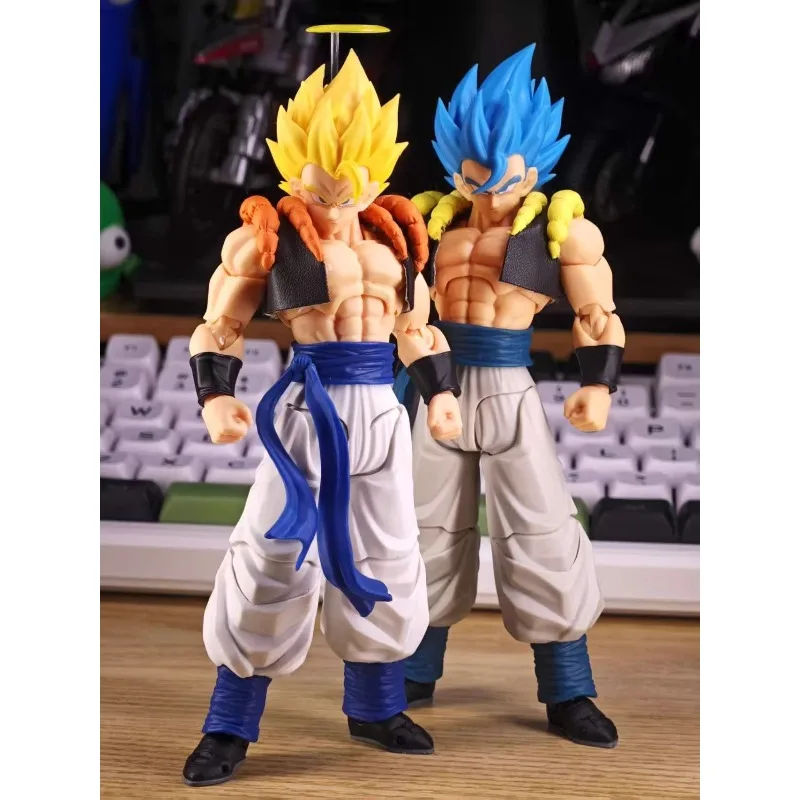 

In Stock Tonsenarttoys Kamione Dragon Ball Z SHF Super Saiyan SSJ SSJ2 Gogeta 02A 02B TAnime Action Figures Toys Models Gift