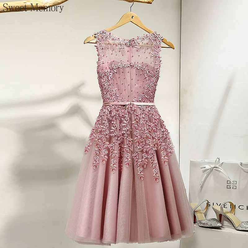 Reject Return J160 Purple Lilac Short Bridesmaid Dresses With Beads Tulle Lace Homecoming Gown Girl Women Event Prom Dress