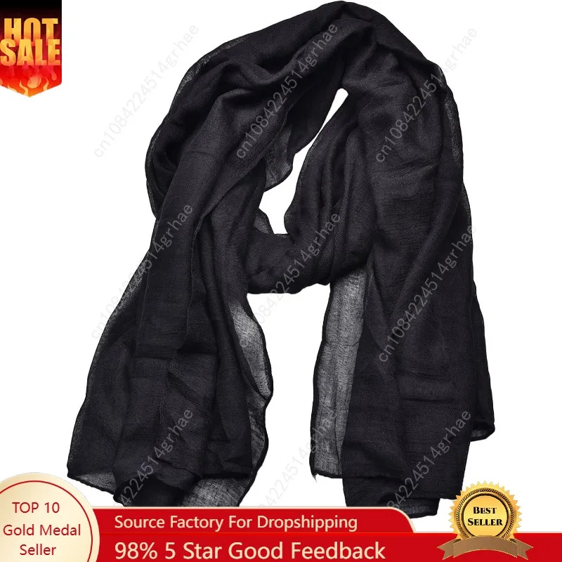 

woogwin Women's Cotton Scarves Lady Light Soft Fashion Solid Scarf Wrap Shawl