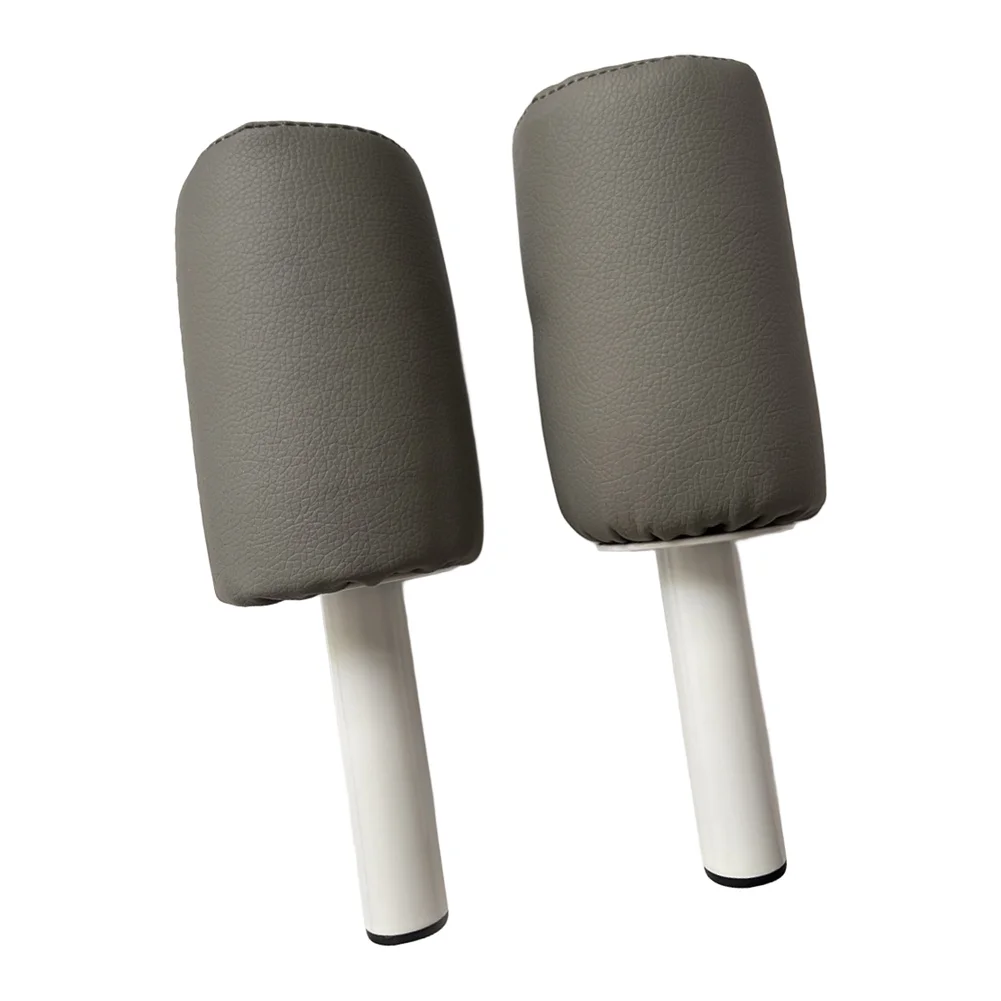 For Pilates Reformer Shoulder Rests Pair Cushioned Support for Stretching 26 cm Length 8 cm Diameter Black Grey