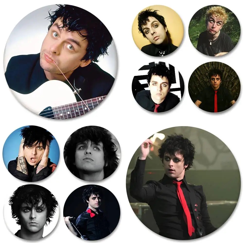 Sänger Billie Joe Armstrong Rundes Abzeichen Kreative Brosche Kleidung Rucksack Accessoires Anstecknadel