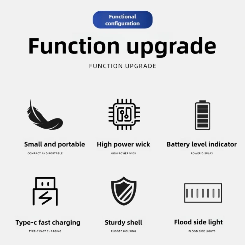 Mini Keychain LED Light Super Bright Rechargeable Portable Flashlight High Brightness Outdoor Pocket Lamp Small Size