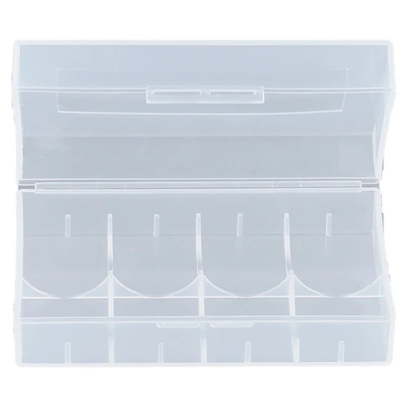 Clear Battery Storage Case for 1pc/2pc 21700 Batteries Container Protect Your Batteries, Prevent Short Circuit and Dust