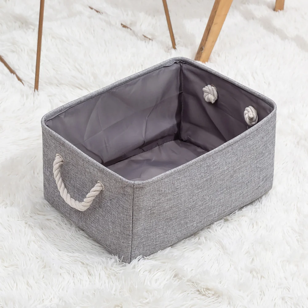 

Linen Storage Baskets Foldable Home Containers Material Easy Clean Tidy Space Decorative Baskets Teach Children Pickup