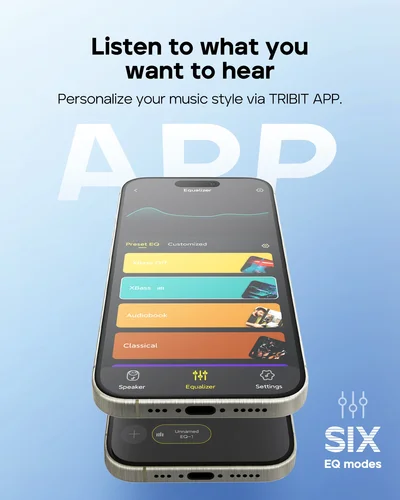 Imagen 2 del producto Altavoz Bluetooth portátil TRIBIT StormBox 2, potencia de 34 W, altavoz inalámbrico resistente al agua IPX7, tiempo de reproducción de 24 horas para acampar, hacer senderismo