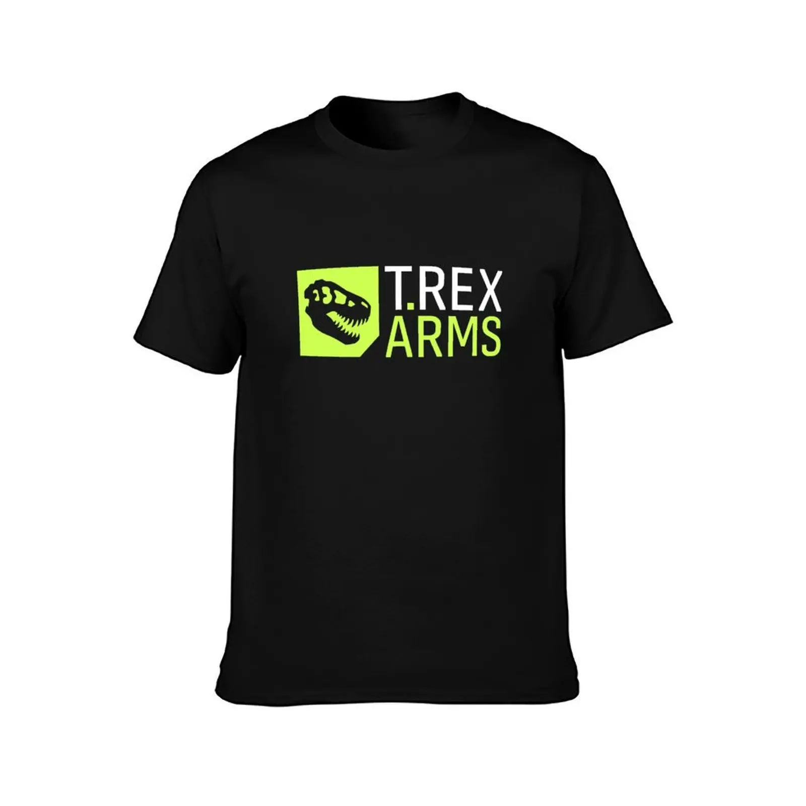 T.REX Arms T-Shirt, Summer Casual Cotton Tee, Oversized Streetwear Tops, Vintage Graphic Print, Loose Fit Short Sleeve