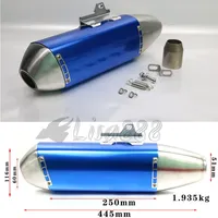 51mm Motorcycle Exhaust Muffler Pipe FMF  Escape Moto Dirt Bike Scooter Motocross Universal For CRF150F CRF250F EXC WR450 RC390