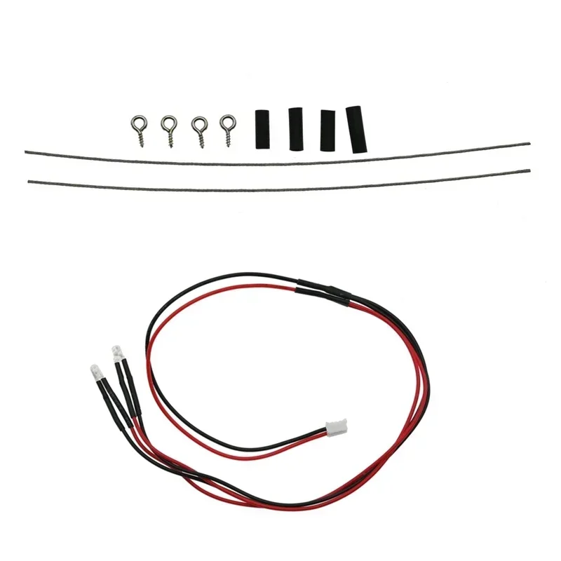 Steel Rope Kit And LED Light Cable For  Jimny 1/16 RC Crawler Car Upgrade Parts Decoration Accessories